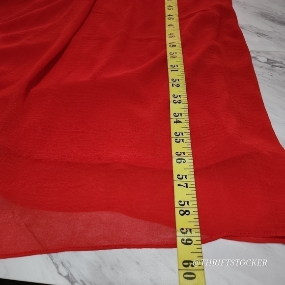 Lulu's exclusive rooftop garden backless bright red dress - Picture 6 of 9